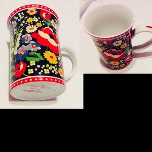 Vera Bradley Poppy Fields Ceramic Coffee Cup